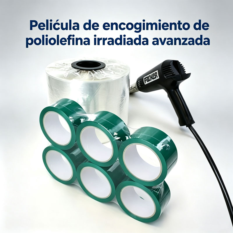 Película retráctil de poliolefina (POF) reticulada