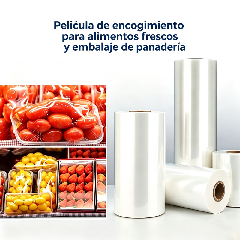 Película termorretráctil de POF microperforada en caliente