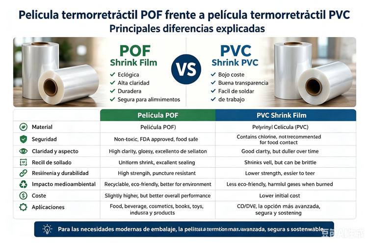 POF Shrink Film vs PVC Shrink Film: Diferencias Clave