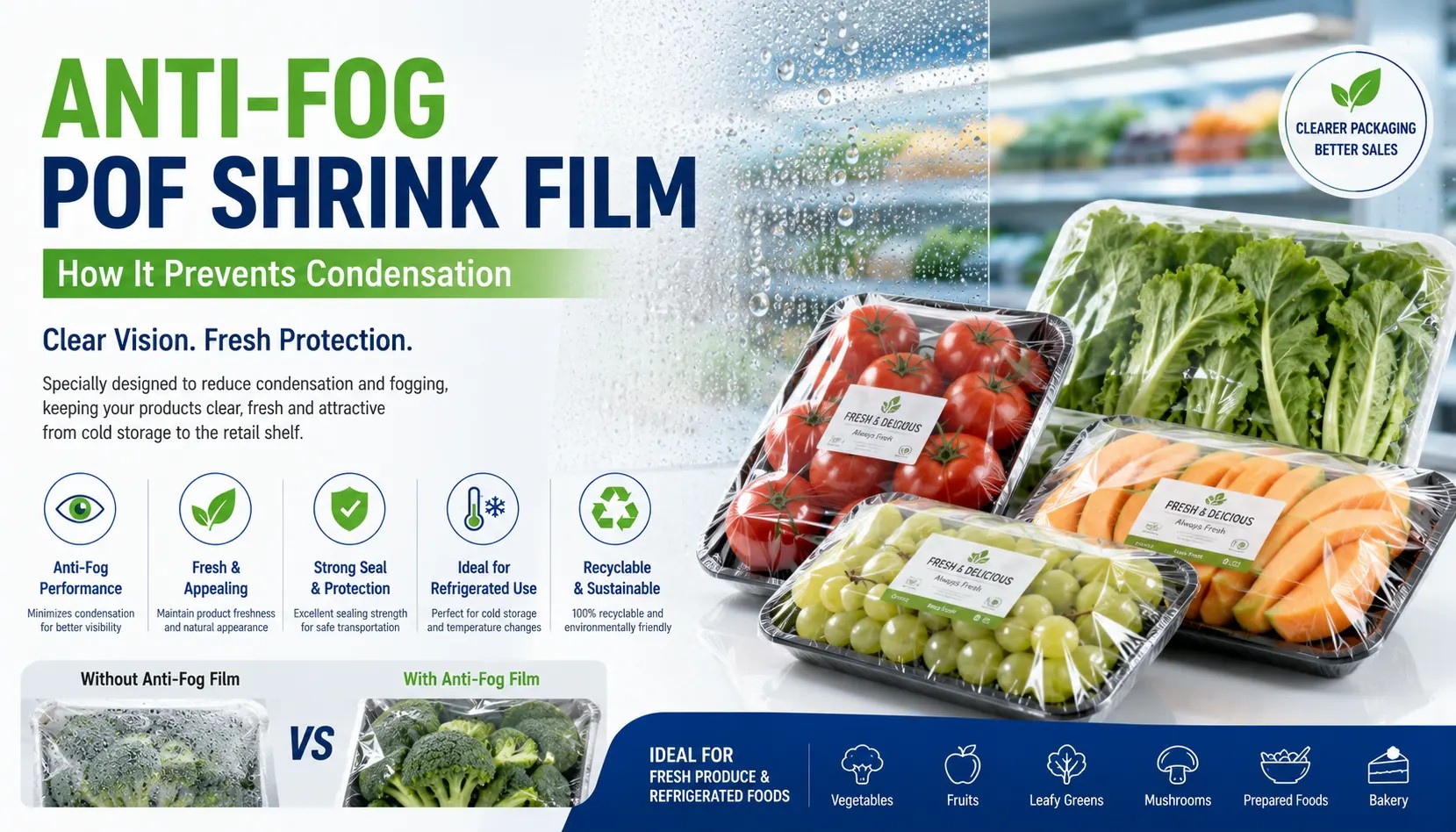 Anti-Fog POF Shrink Film: Cómo Reduce la Condensación